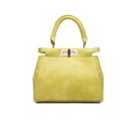 Scarf Detail Soft Leather Handbag