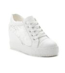 Wedding Height Increasing Lace Hidden Heel Sneakers