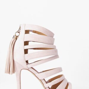 Boho Gladiator Strap Tassel High Heel Sandals