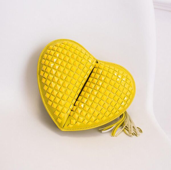 yellow small heart bag