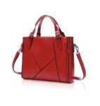 Oversized Zipper Detail Vegan Leather Tote Bag